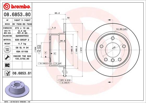 Breco BS 7638 - Əyləc Diski furqanavto.az