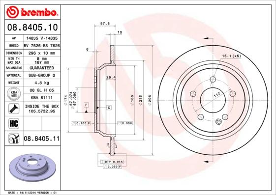 Breco BS 7626 - Əyləc Diski furqanavto.az