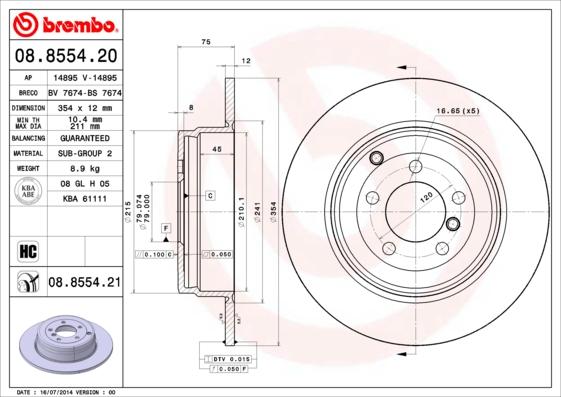 Breco BS 7674 - Əyləc Diski furqanavto.az