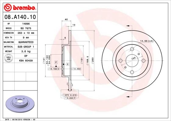 Breco BS 7675 - Əyləc Diski furqanavto.az