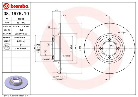 Breco BS 7072 - Əyləc Diski furqanavto.az