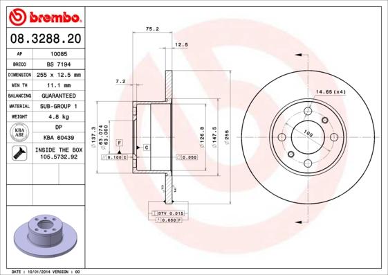 Breco BS 7194 - Əyləc Diski furqanavto.az