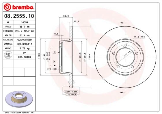 Breco BS 7146 - Əyləc Diski furqanavto.az