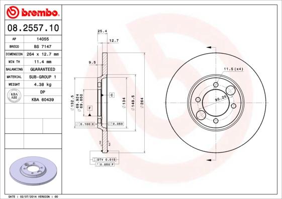 Breco BS 7147 - Əyləc Diski furqanavto.az