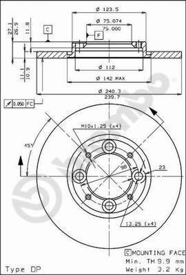 Breco BS 7189 - Əyləc Diski furqanavto.az