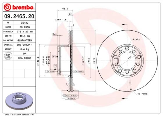 Breco BS 7869 - Əyləc Diski furqanavto.az