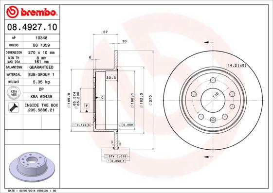 Breco BS 7359 - Əyləc Diski furqanavto.az