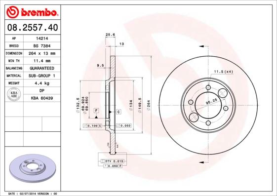 Breco BS 7384 - Əyləc Diski furqanavto.az