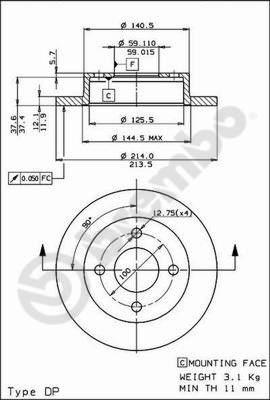 Breco BS 7380 - Əyləc Diski furqanavto.az