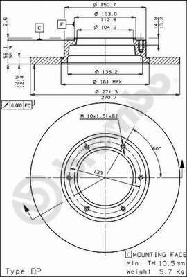 Breco BS 7329 - Əyləc Diski furqanavto.az