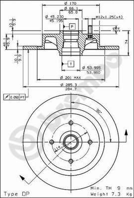 Breco BS 7374 - Əyləc Diski furqanavto.az