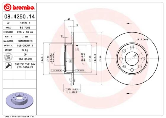 Breco BS 7253 - Əyləc Diski furqanavto.az