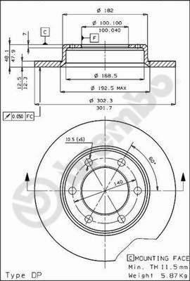 Breco BS 7289 - Əyləc Diski furqanavto.az