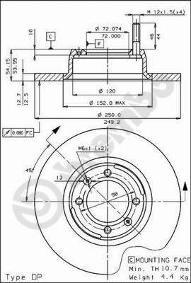 Breco BS 7228 - Əyləc Diski furqanavto.az