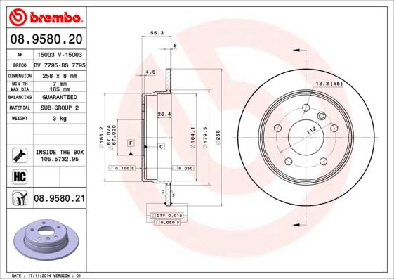 Breco BS 7795 - Əyləc Diski furqanavto.az