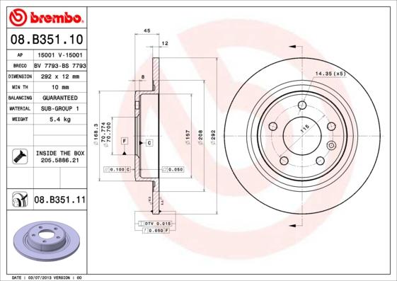 Breco BS 7793 - Əyləc Diski furqanavto.az