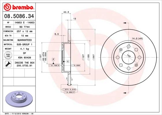 Breco BS 7744 - Əyləc Diski furqanavto.az