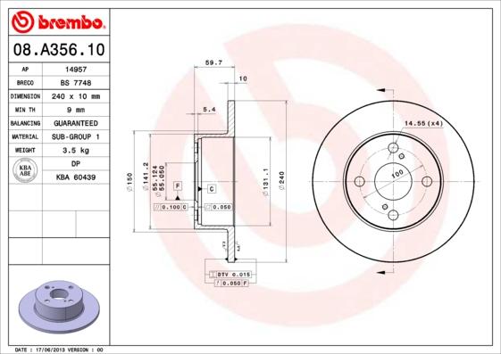 Breco BS 7748 - Əyləc Diski furqanavto.az