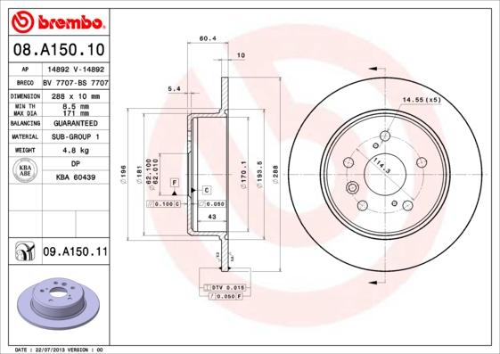 Breco BS 7707 - Əyləc Diski furqanavto.az