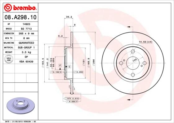 Breco BS 7713 - Əyləc Diski furqanavto.az