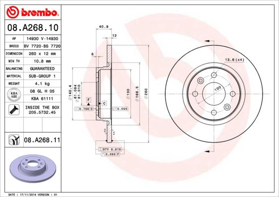 Breco BS 7720 - Əyləc Diski furqanavto.az