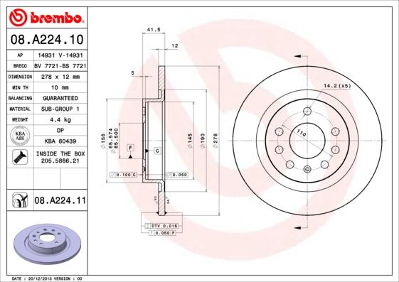 Breco BS 7721 - Əyləc Diski furqanavto.az