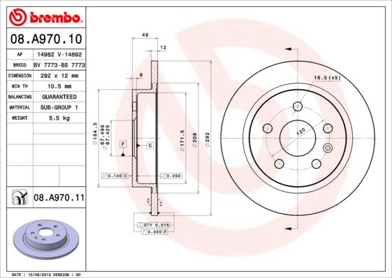 Breco BS 7773 - Əyləc Diski furqanavto.az