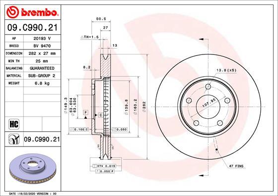 Breco BV 9470 - Əyləc Diski furqanavto.az