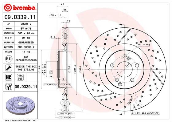 Breco BV 9478 - Əyləc Diski www.furqanavto.az