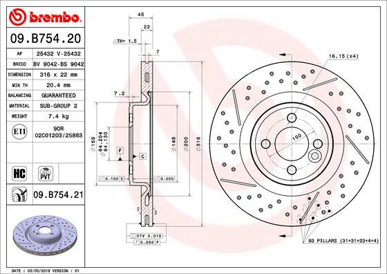 Breco BV 9042 - Əyləc Diski furqanavto.az