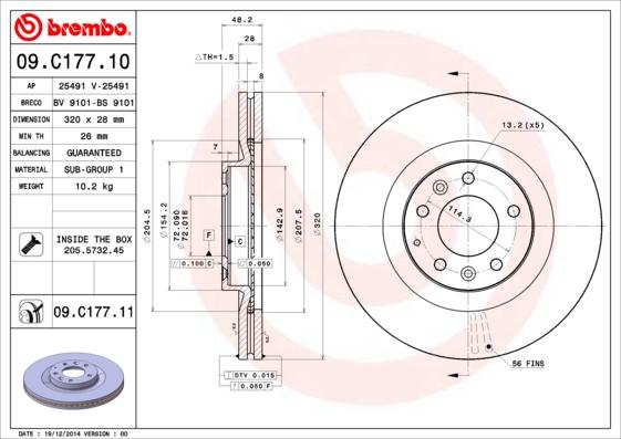 Breco BV 9101 - Əyləc Diski furqanavto.az