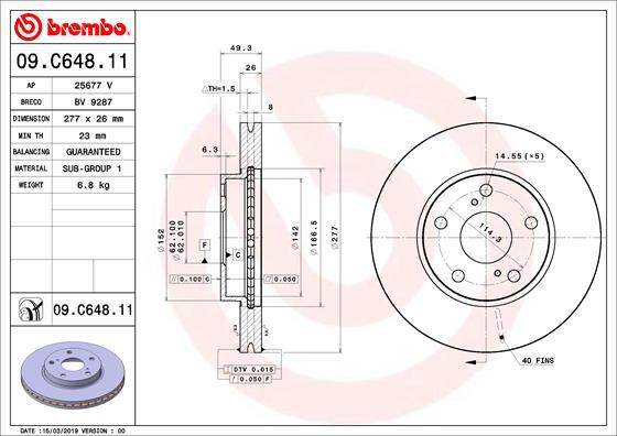 Breco BV 9287 - Əyləc Diski furqanavto.az