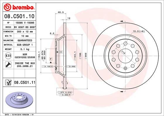 Breco BV 6087 - Əyləc Diski furqanavto.az