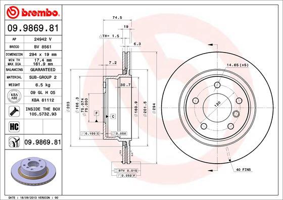 Breco BV 8561 - Əyləc Diski furqanavto.az