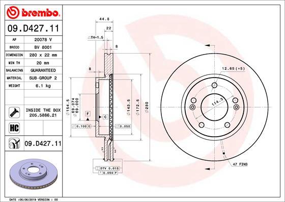 Breco BV 8001 - Əyləc Diski furqanavto.az