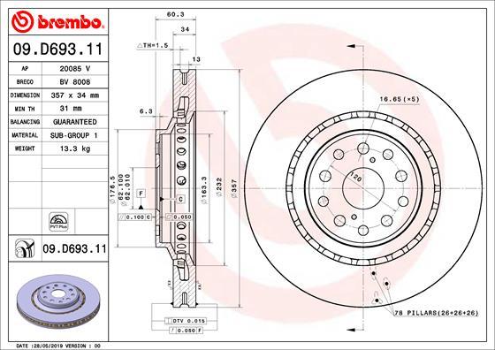 Breco BV 8008 - Əyləc Diski furqanavto.az