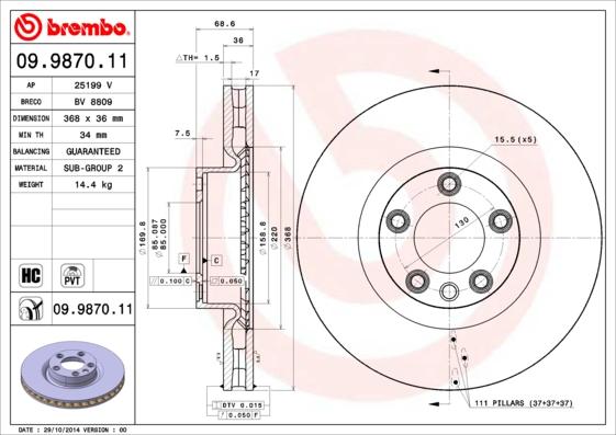 Breco BV 8809 - Əyləc Diski furqanavto.az