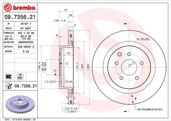 Breco BV 8807 - Əyləc Diski furqanavto.az