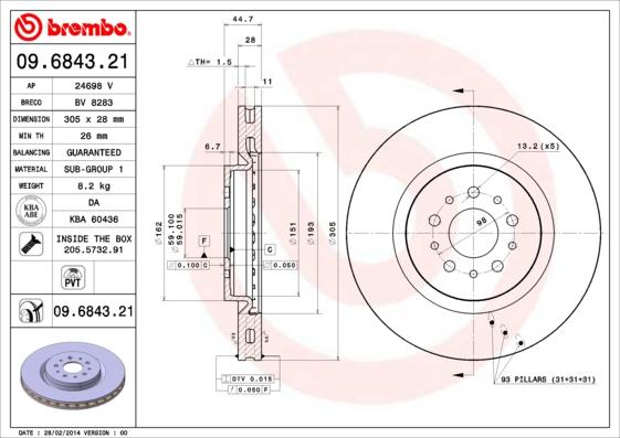 Breco BV 8283 - Əyləc Diski furqanavto.az