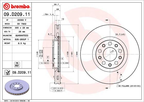 Breco BV 7902 - Əyləc Diski furqanavto.az