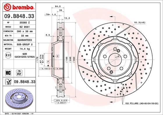 Breco BZ 9561 - Əyləc Diski furqanavto.az