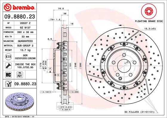 Breco BZ 9137 - Əyləc Diski furqanavto.az