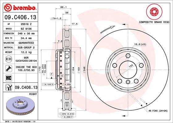 Breco BZ 9126 - Əyləc Diski furqanavto.az