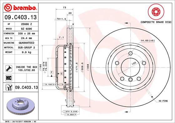 Breco BZ 9296 - Əyləc Diski furqanavto.az