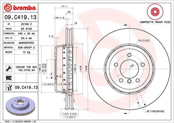 Breco BZ 8129 - Əyləc Diski furqanavto.az