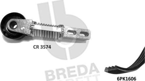 Breda Lorett KCA0044 - V-yivli kəmər dəsti furqanavto.az