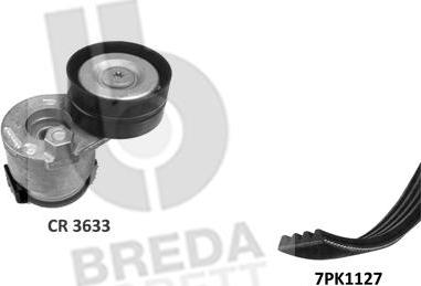 Breda Lorett KCA0043 - V-yivli kəmər dəsti furqanavto.az