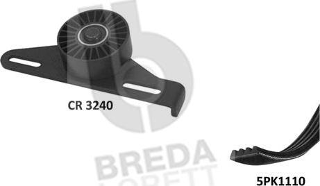 Breda Lorett KCA0025 - V-yivli kəmər dəsti furqanavto.az