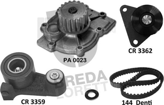 Breda Lorett KPA0403A - Su Pompası və Vaxt Kəməri Dəsti furqanavto.az