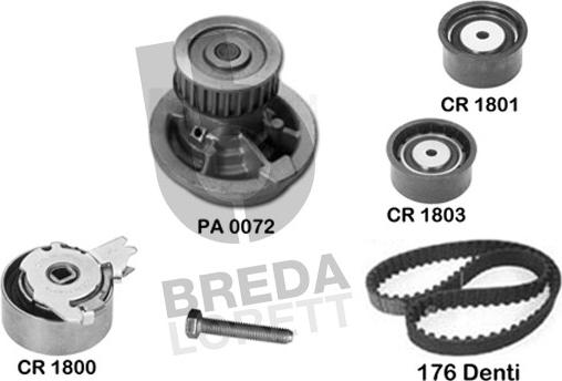 Breda Lorett KPA0614C - Su Pompası və Vaxt Kəməri Dəsti furqanavto.az